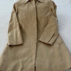 Coach classic knee length lined raincoat/trench coat